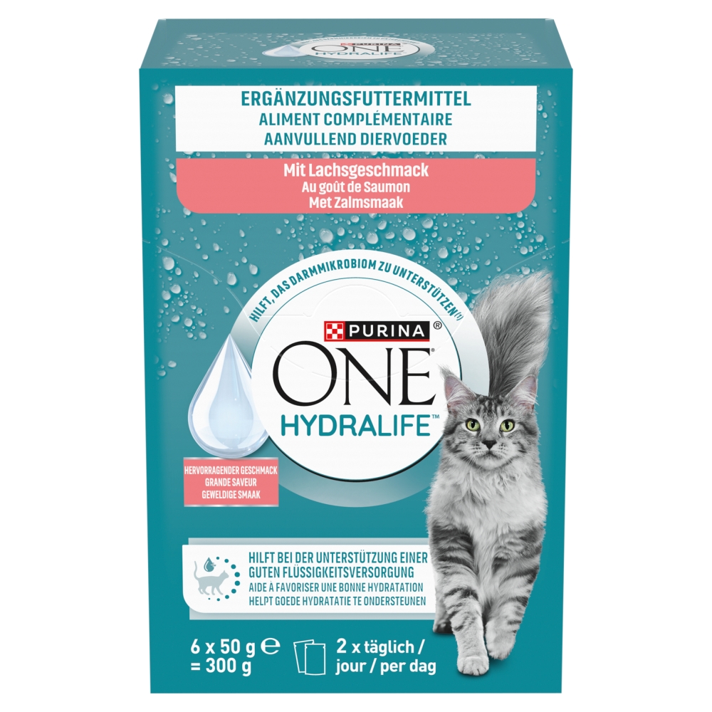Purina ONE Hydralife kapsičky - losos 6 x 50 g