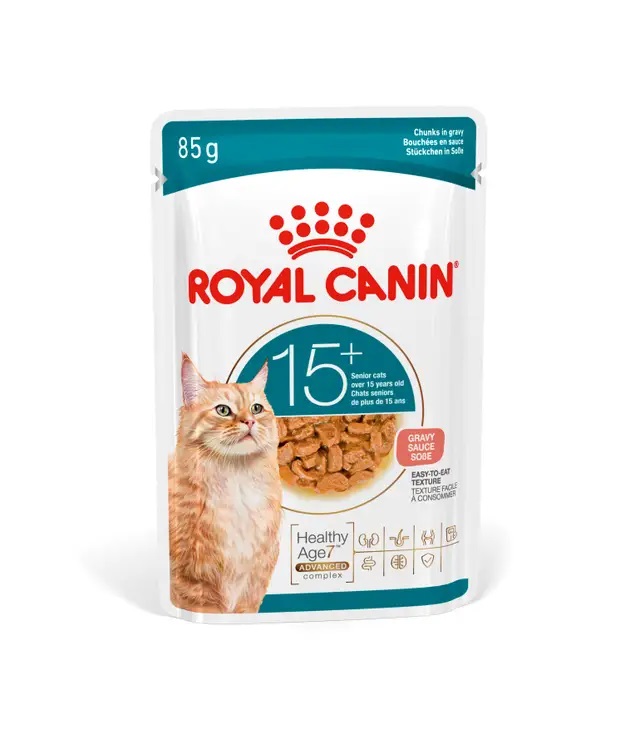 Royal Canin Ageing 15+ Gravy vlhké krmivo pro kočky 12 x 85 g