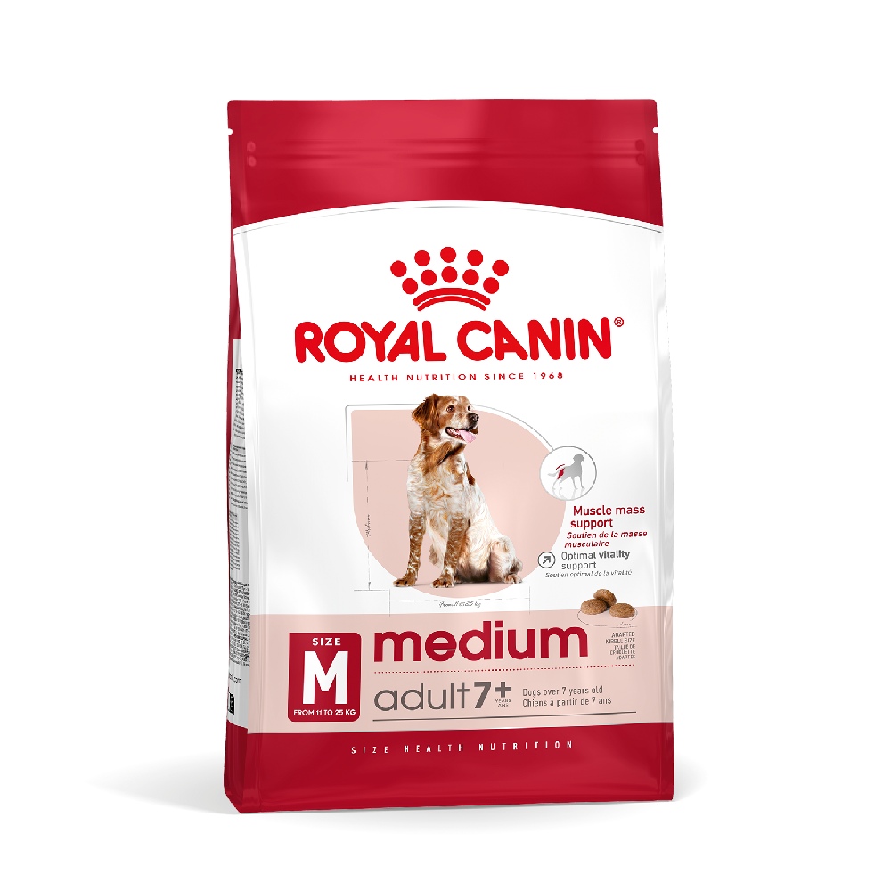 Royal Canin Medium Adult 7+ - granule pro stárnoucí psy středně velkých plemen 15 kg