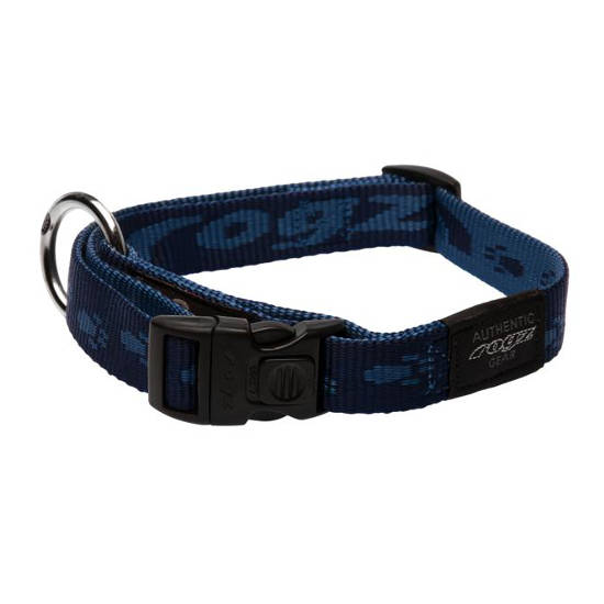 ROGZ Alpinist Classic Halsband - Blau M (HB23-B) 16 mm breit / 26-40 cm verstellbar