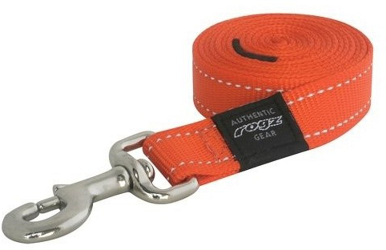 ROGZ Utility Hundeleine - Orange XL (HL05-D) Breite: 25 mm, Länge: 1,2 m