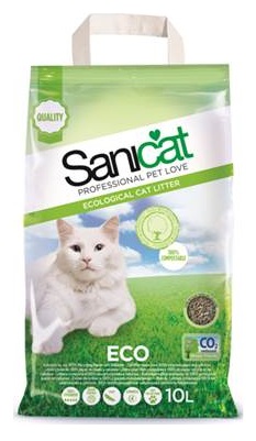 Sanicat Eco żwirek dla kota 10 L