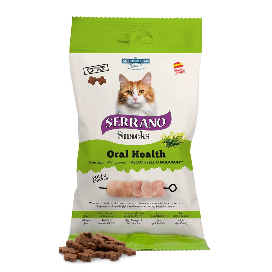 SERRANO Snacks Cat Oral Health Snacks für Katzen - Huhn 50 g
