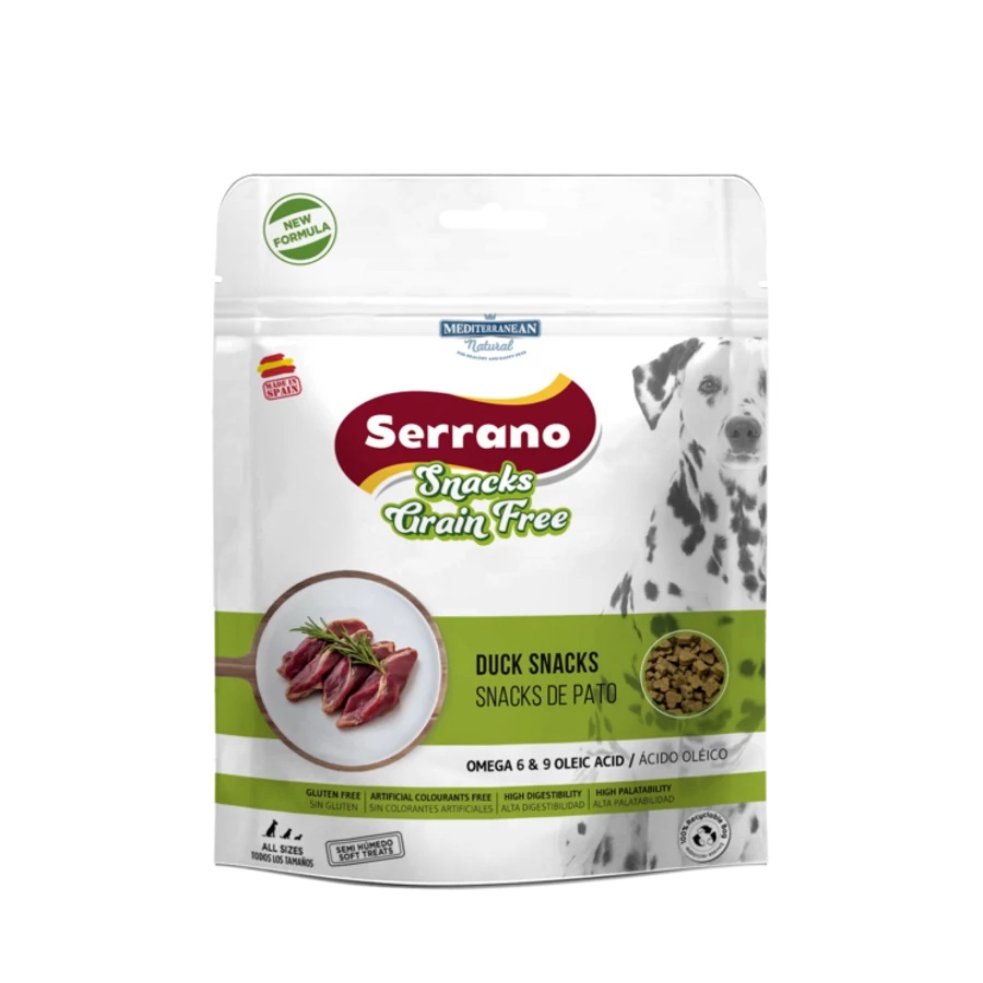 Serrano Snacks Grain Free recompensă câini - rață 150 g