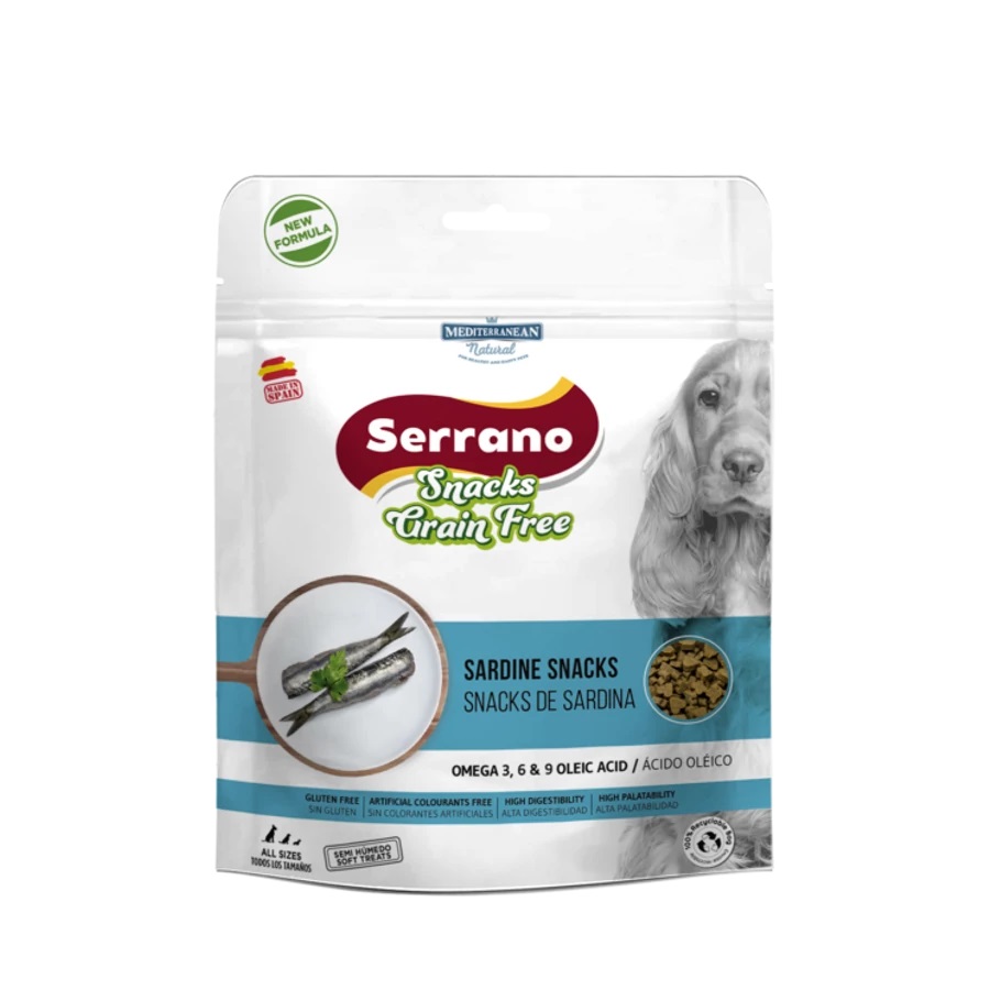 Serrano Snacks Grain Free recompensă câini - sardine 150 g