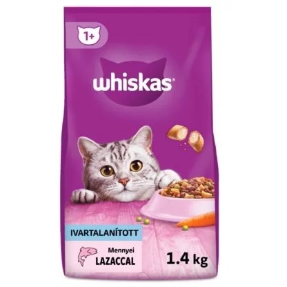 Whiskas Adult granule pro sterilizované kočky s lososem 1,4 kg