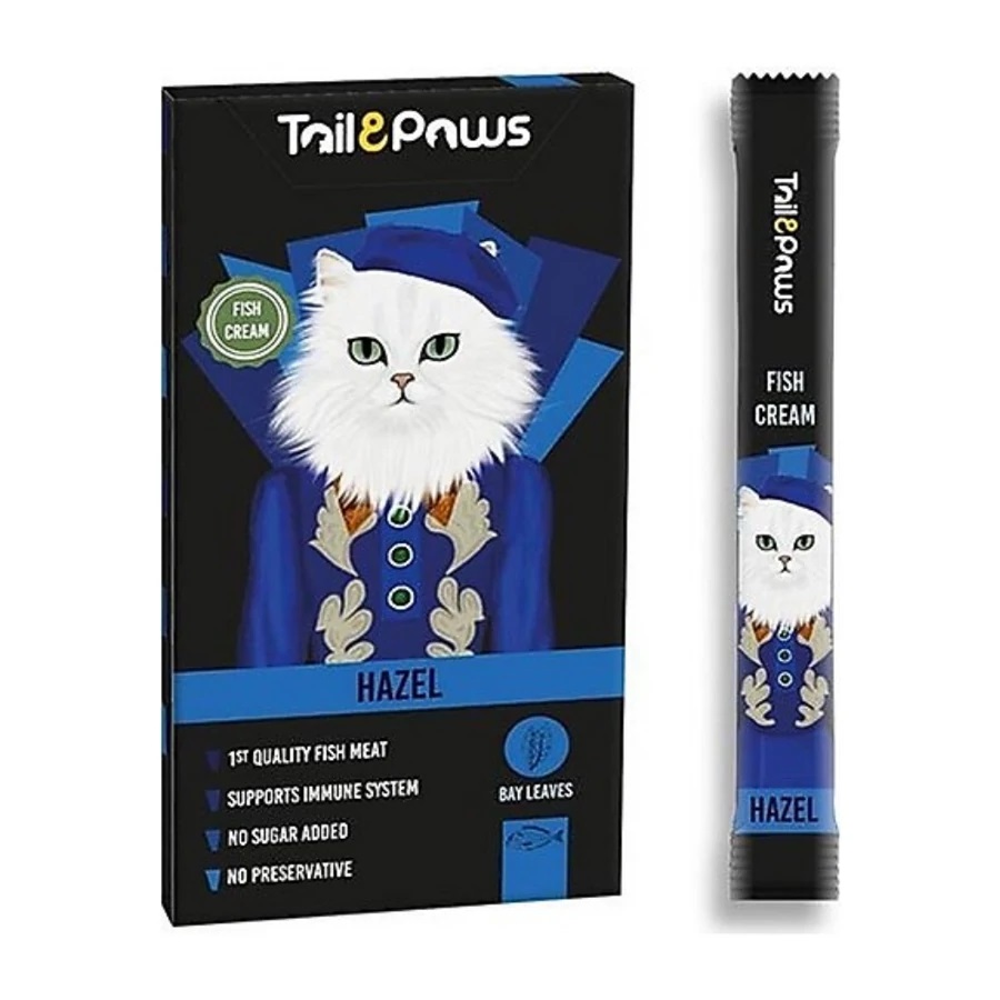 TailPaws Hazel recompensă cremoasă pentru pisici - somon 5 x 15 g