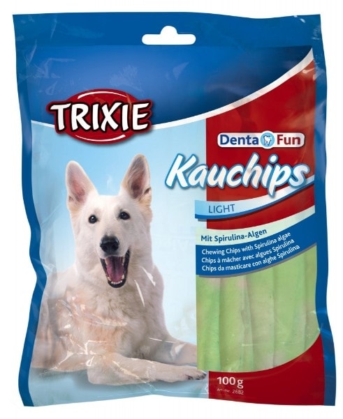 Trixie Denta Fun Kauchips Light mit Spirulina-Algen 100 g (TRX2682)