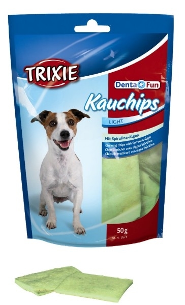 Trixie Denta Fun Kauchips Light mit Spirulina-Algen 50 g (TRX2674)