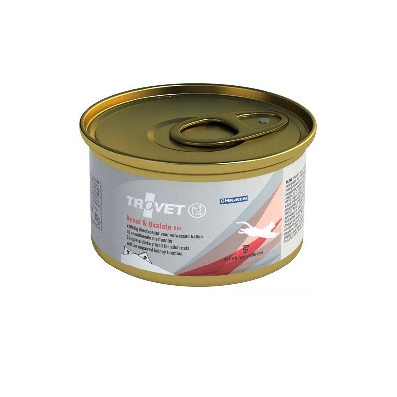 Trovet Renal And Oxalate Cat Konzerva, s piščancem (RID) 100 g