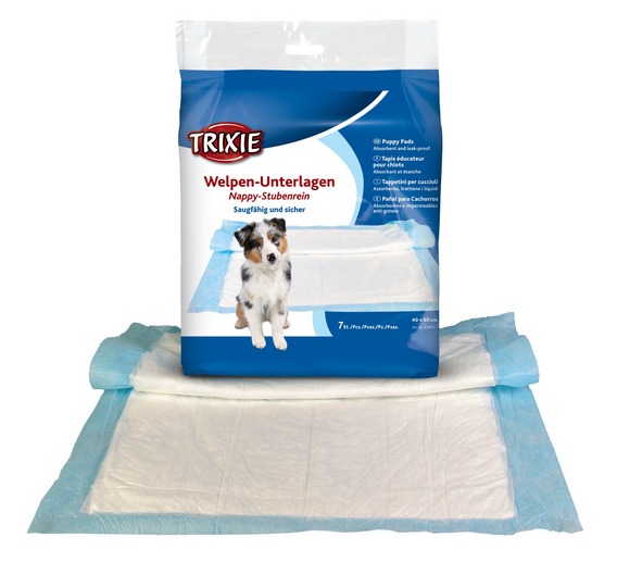 TRIXIE Hygiene-Unterlage Nappy für Welpen und Senior Hunde groß, 10 Stk, 60 x 60 cm (TRX23412)