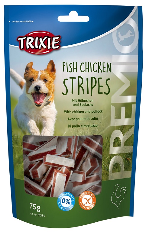 TRIXIE Premio Fish Chicken Stripes Light 75 g (TRX31534)