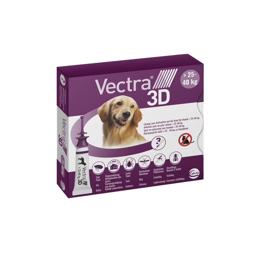 Vectra 3D rácsepegtető oldat L-es nagytestű kutyáknak 3 x 4,7 ml