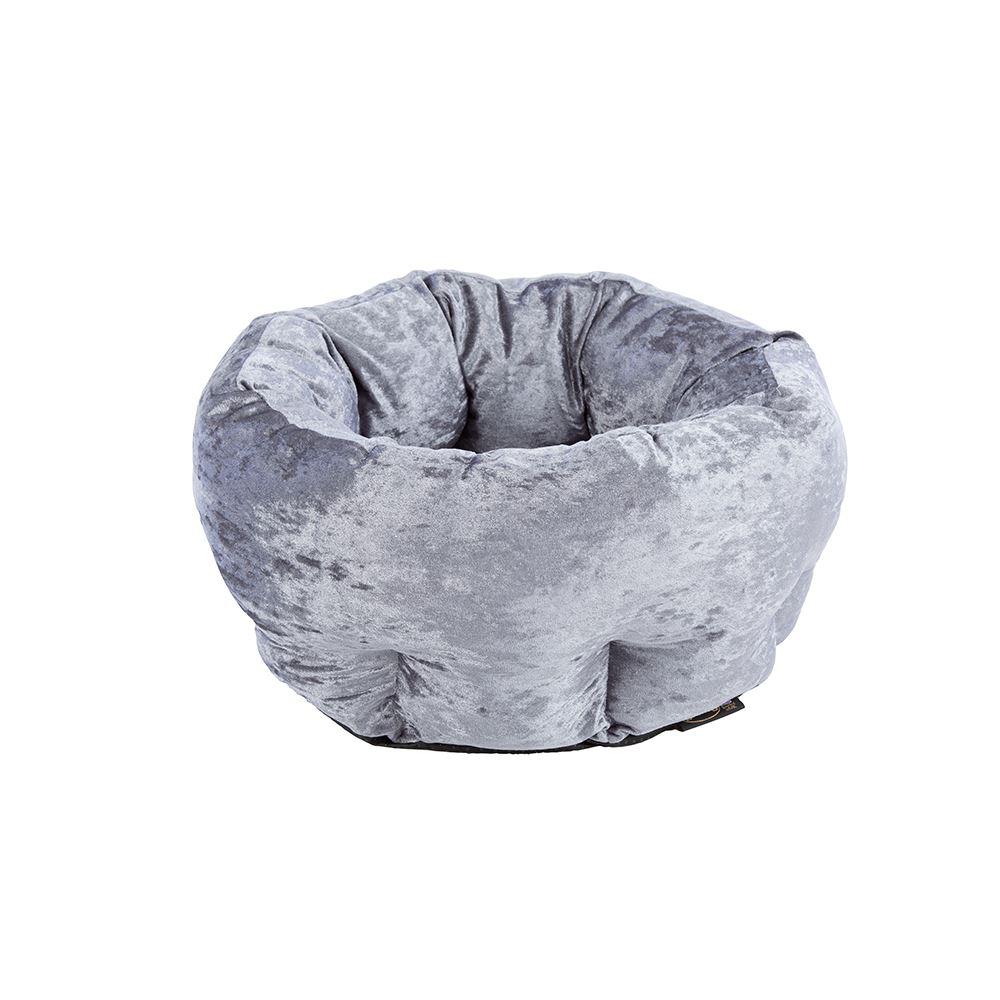Scruffs Velvet Donut fekhely šedé- 45 cm