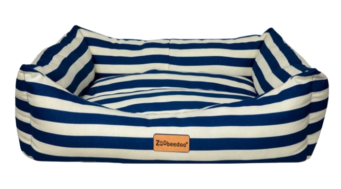 ZooBeeDoo Liegeplatz Makaron - Blau 50 x 38 x 19 cm